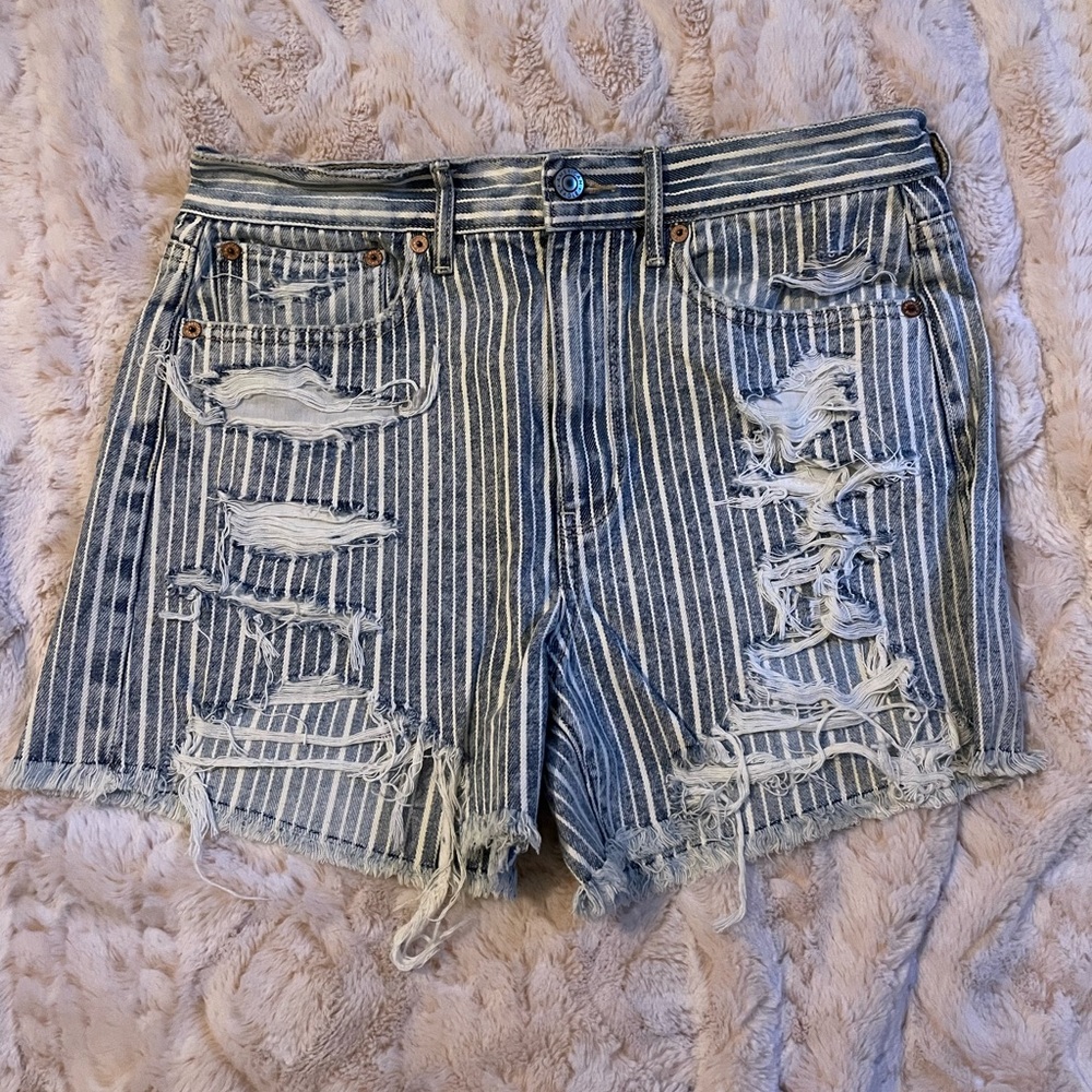 AE Striped 90’s Boyfriend Shorts